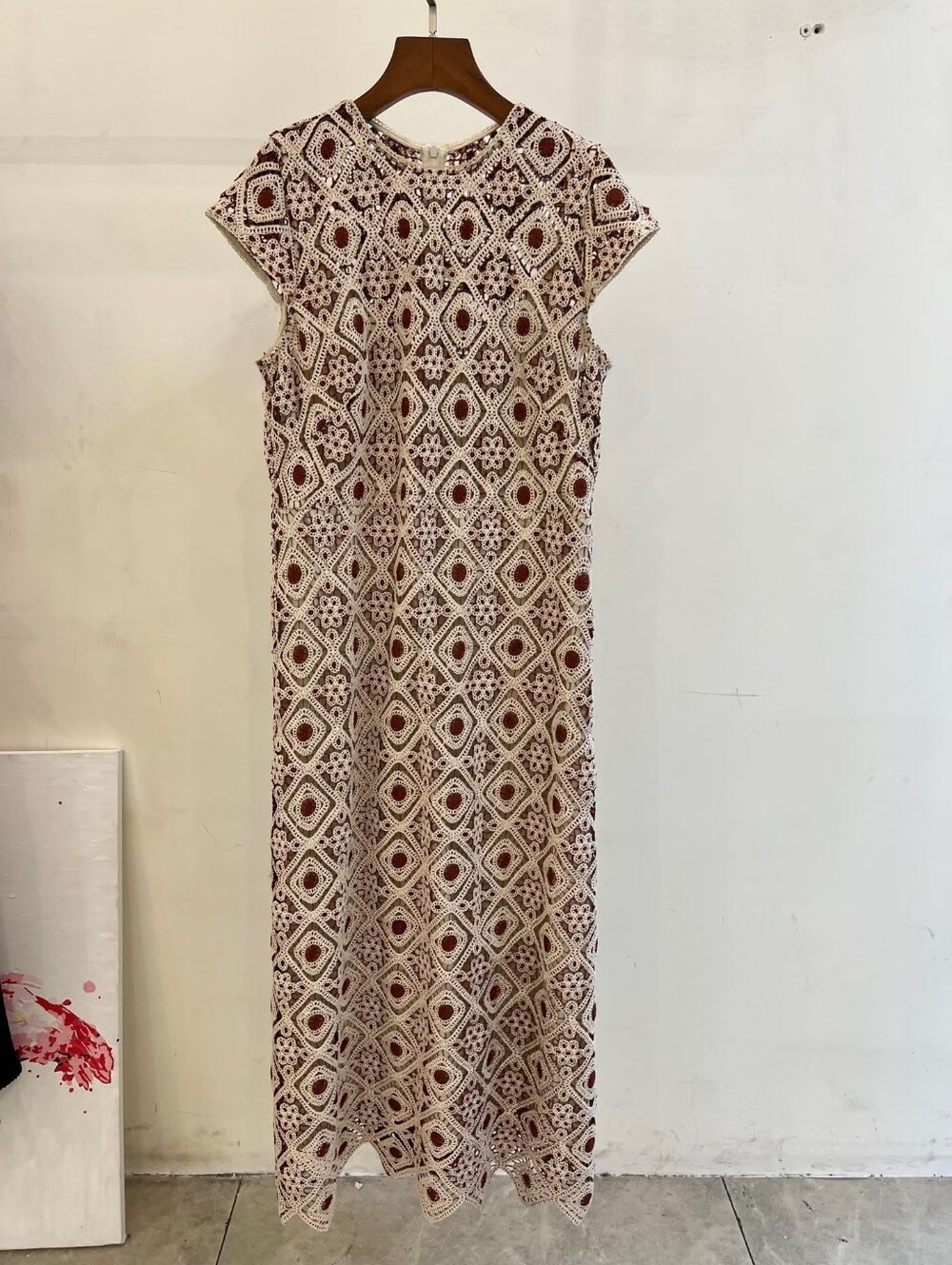 ME+EM Graphic Lace Maxi Dress - Picture 8 of 16